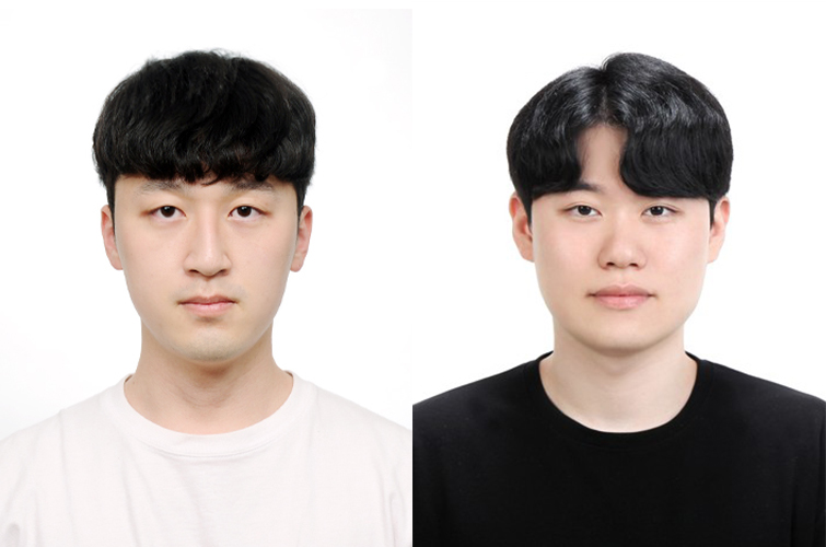 왼쪽부터 한림대 미래융합스쿨 융합신소재공학전공 김재웅, 김강현 석사과정생